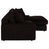 Blaine Upholstered Reversible Chaise Sectional Sofa Chocolate — product view 8