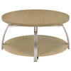 Dacre 3-piece Round Coffee and End Table Set Greige — product view 8