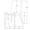 Redbridge 5-piece Rectangular Dining Set Natural Walnut — product view 8