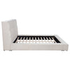Dreux Upholstered Queen Panel Platform Bed Cream — product view 8