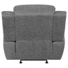 Bahrain Upholstered Glider Recliner Charcoal — product view 8