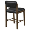 Kehoe Upholstered Counter Height Chair Black and Walnut (Set of 2) — product view 8