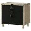 Lorient 2-drawer LED Nightstand with USB Ivory and Camel — product view 8