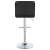 Lenny Tufted Adjustable Leatherette Bar Stool Black (Set of 2) — product view 8