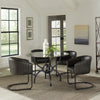 Aviano Round Metal Dining Table Base Gunmetal — product view 8