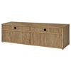 Tabby TV Stand for TVs up to 85 Inches with 4-Door Storage in Mango — product view 8