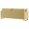 Corliss Upholstered Curved Track Arm Sofa Camel — product view 8