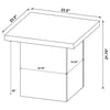 Devar Square Engineered Wood Side End Table Latte — product view 8