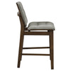 Redbridge Upholstered Counter Chair Grey and Walnut (Set of 2) — product view 9