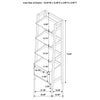 Fabian 2-piece 4-shelf Bookshelf with Drawer Distressed Light Brown — product view 9