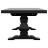 Florence 126-inch Extension Dining Table Distressed Black — product view 9