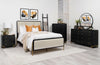 Arini 56-inch Queen Panel Bed Cream and Black — product view 9