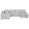 Devonshire Sleeper Sectional Sofa Storage Chaise Grey — product view 9