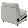 Collins Modular Power Armless Recliner Grey — product view 9