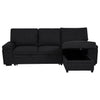 Demko Sleeper Sectional Sofa with Speaker and Storage Chaise Black — product view 9