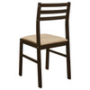 Bucknell 3-piece Round Drop Leaf Dining Table Set Cappuccino — product view 9