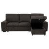 Demko Sleeper Sectional Sofa with Speaker and Storage Chaise Brown — product view 9