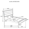 Valen Wood Queen Panel Bed Light Taupe — product view 9