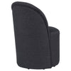 Aubrey Upholstered Barrel Dining Side Chair Charcoal (Set of 2) — product view 9