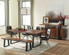 Ditman 80-inch Live Edge Dining Table Grey Sheesham — product view 9