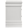 Louis Philippe 2-drawer Nightstand Bedside Table White — product view 9