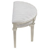 Evangeline Curved Fabric Upholstered Bench Silver Oak — product view 9
