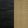 Arini Rattan Queen Panel Bed Black and Natural — product view 9
