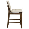 Redbridge Upholstered Counter Chair Cream and Walnut (Set of 2) — product view 9