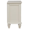 Sandy Beach 3-drawer Nightstand Cream White — product view 9