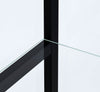 Cyclamen 4-shelf Clear Glass Curio Display Cabinet Black — product view 9