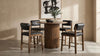Hamlyn 43-inch Round Wood Counter Height Dining Table Walnut — product view 9