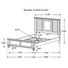 Franco 4-piece Queen Bedroom Set Distressed White — product view 9