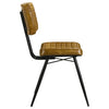 Misty Leather Upholstered Dining Side Chair Camel (Set of 2) — product view 9