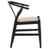 Crestmont Wood Wishbone Dining Side Chair Black (Set of 2) — product view 9