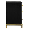 Arini 3-drawer Nightstand Black — product view 9