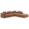 Jennifer Upholstered Corner Chair Terracotta — product view 9
