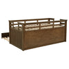 Carlsbad Wood Twin Captains Bed With Trundle Medium Brown — product view 9