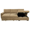 Pastrana Upholstered Sleeper Sectional Sofa RAF Chaise Camel — product view 9