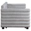 Patricia Boucle Upholstered Twin Day Bed with Trundle Grey — product view 9