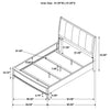 Granada Upholstered Queen Panel Bed Natural Pine — product view 9