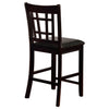 Lavon Wood Counter Height Dining Chair Black and Espresso (Set of 2) — product view 9