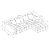 Amara 2-Piece Upholstered Sectional Sofa — product view 9