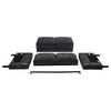 Bowen II Fabric Upholstered Track Arm Sofa Steel Grey — product view 9
