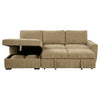 Pastrana Upholstered Sleeper Sectional Sofa LAF Chaise Camel — product view 9