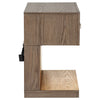 Kenora 1-drawer Nightstand Bedside Table Barley Brown — product view 9