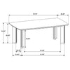 Ottowa 71-inch Rectangular Wood Dining Table Brown — product view 9