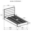Felicity 53-inch Upholstered California King Bed White — product view 9