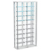 Montara Tempered Glass Wine Storage LED Curio Cabinet Chrome — product view 9
