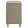 Lorient 2-drawer LED Nightstand with USB Ivory and Camel — product view 9