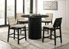Hamlyn 43-inch Round Wood Counter Height Dining Table Black — product view 9
